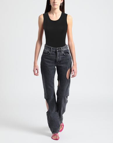 Hira Woman Tank top Black Size 8 Viscose, Polyester
