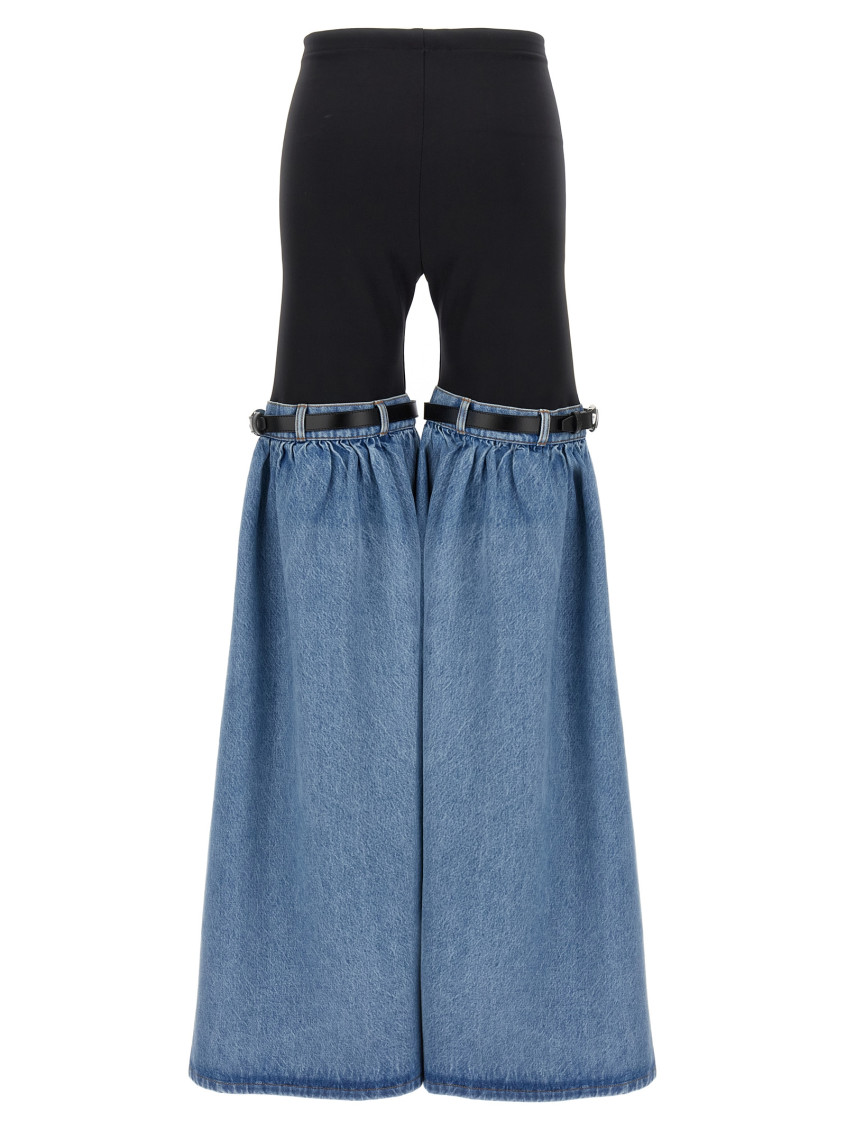 Hybrid Denim Flare Pants
