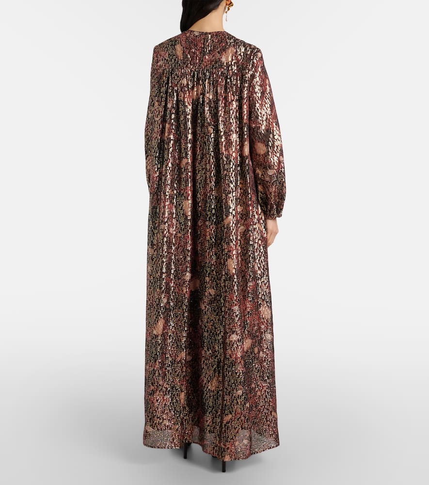 Zinnia silk-blend maxi dress