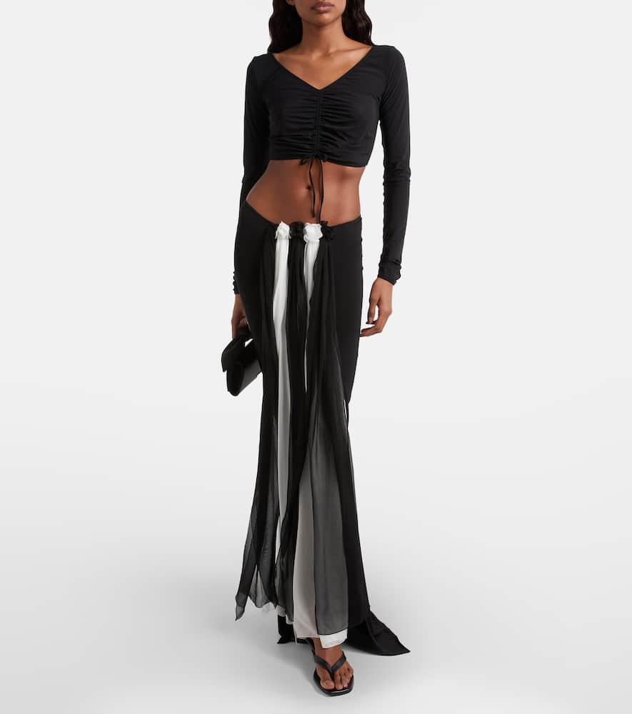 Carnation maxi skirt