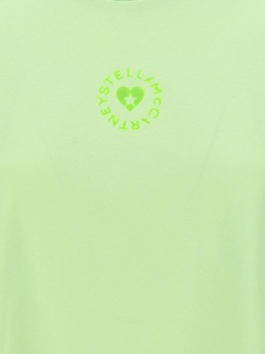 -Iconic Mini Heart T Shirt Verde-Donna