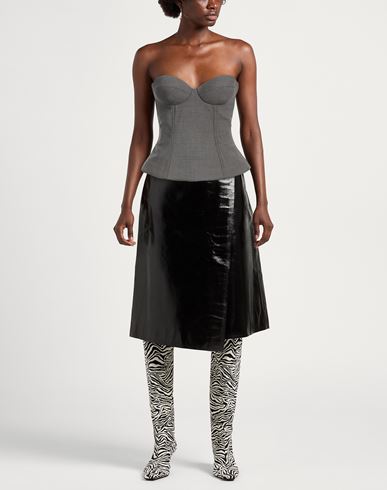 Woman Top Grey Size 6 Virgin Wool, Elastane