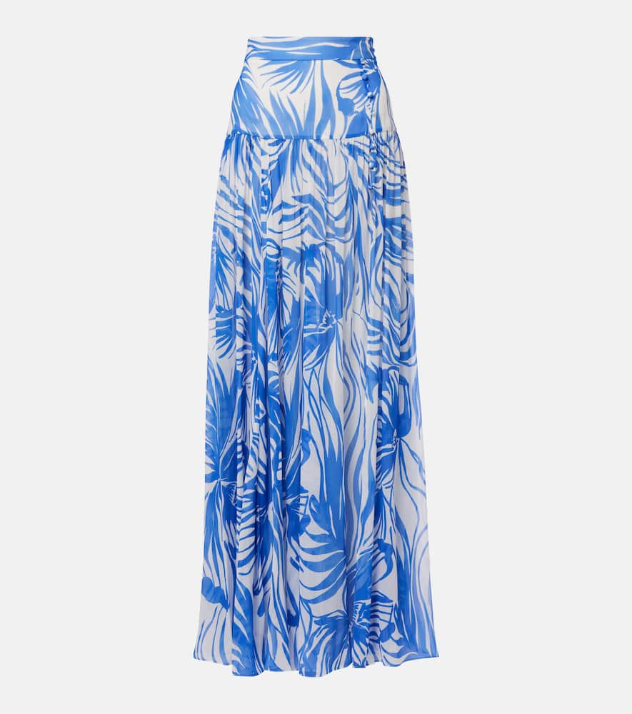 Jaimee high-rise printed maxi skirt