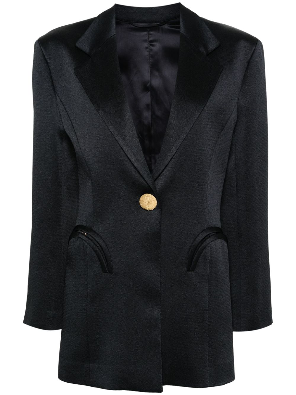 Agneta button-embellished blazer - Blue