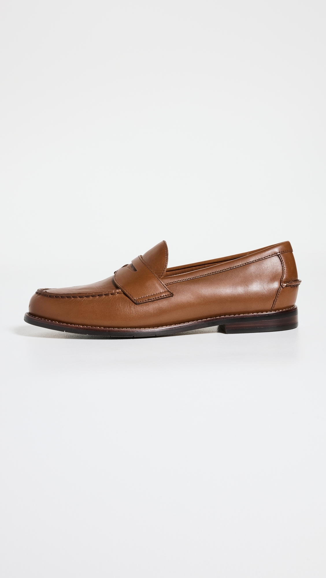 Alston Leather Penny Loafers Tan
