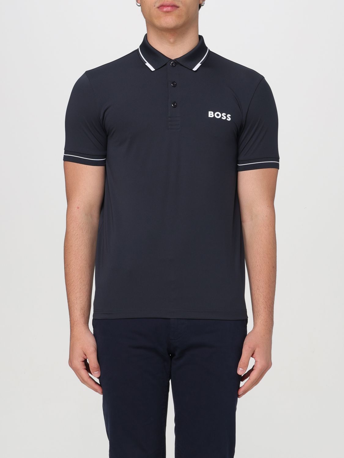 Polo Shirt Men color Blue