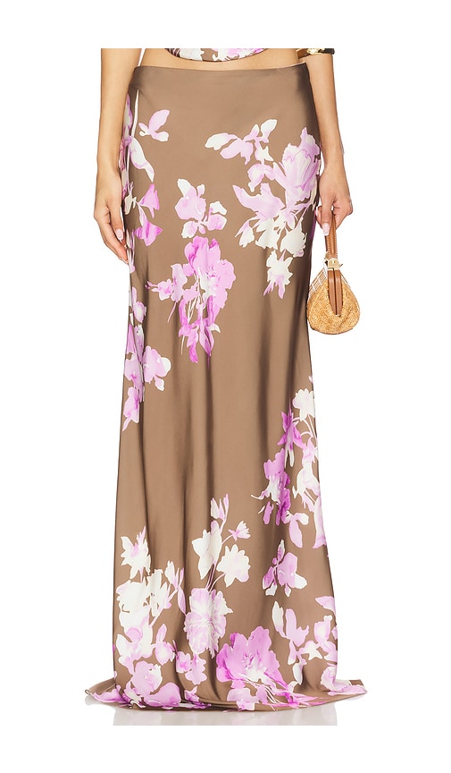 ROCOCO SAND Maxi Skirt in Brown,Lavender. -  S also in