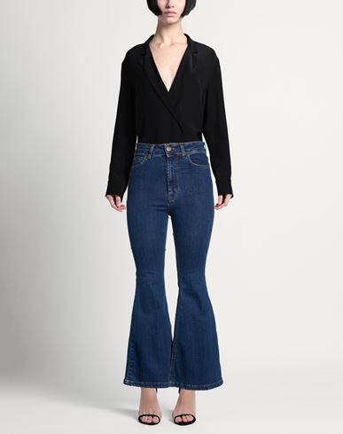 ! Woman Jeans Blue Size 28 Cotton, Elastane