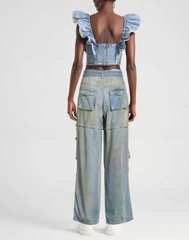 Denim Woman Jeans Blue Size 28 Cotton