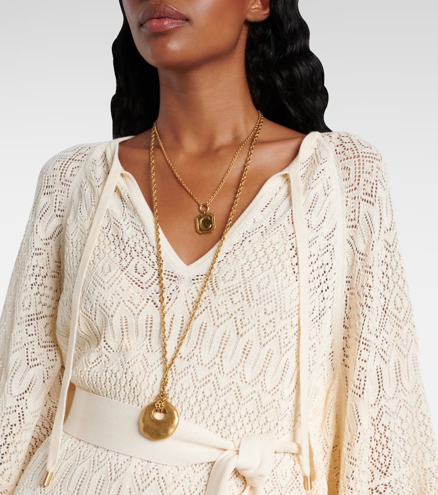 Coco gathered lace minidress