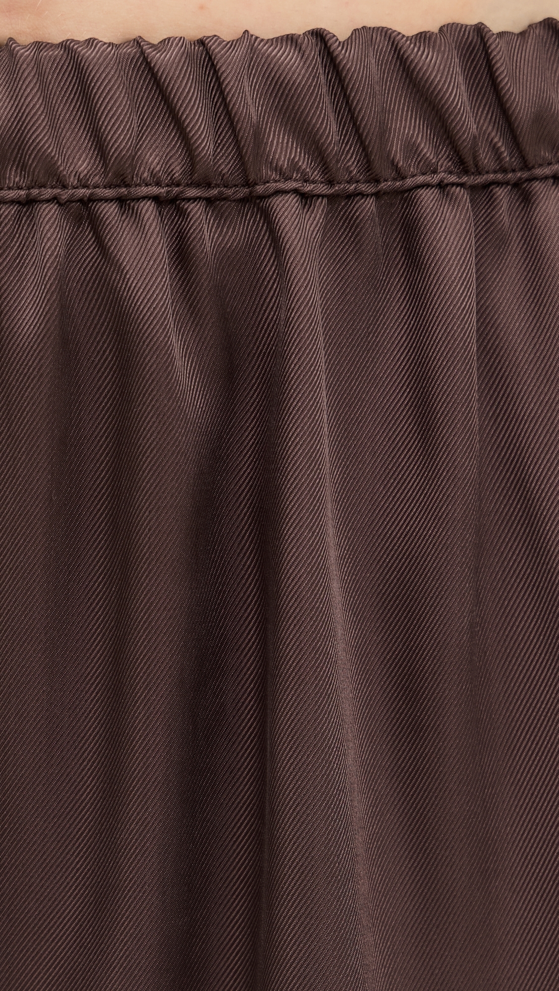 Fluid Twill Pants Chocolate