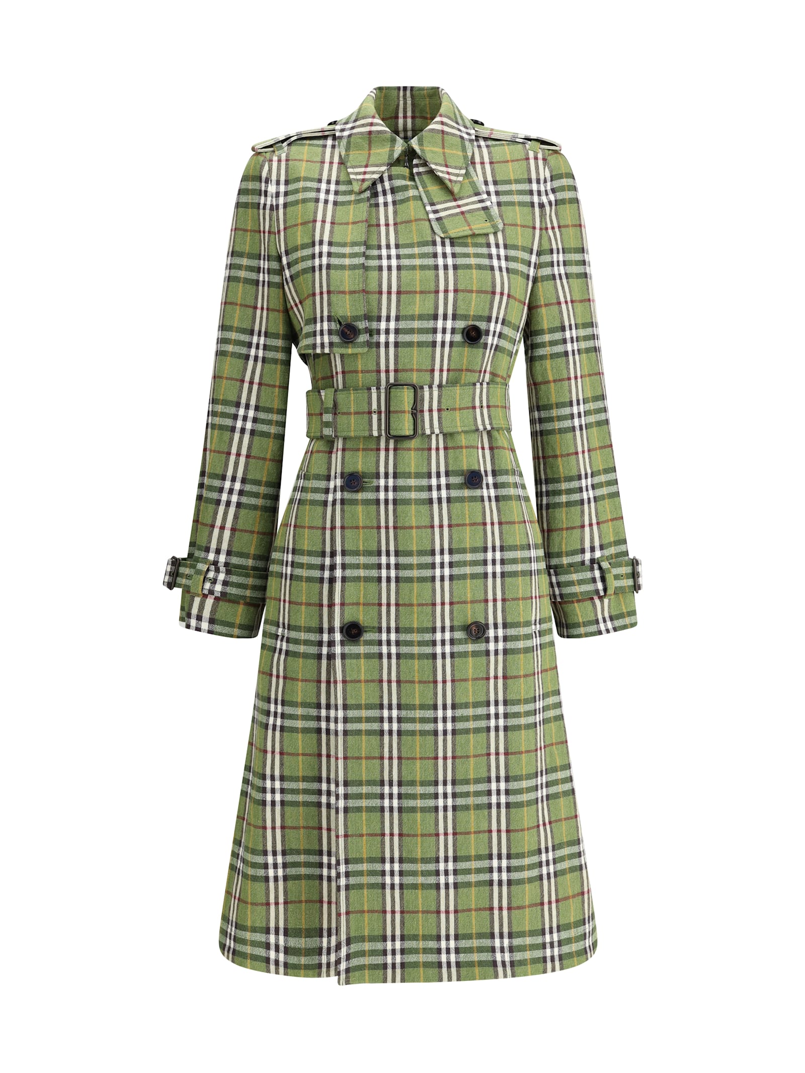 Burberry - Embroidered stretch linen trench coat