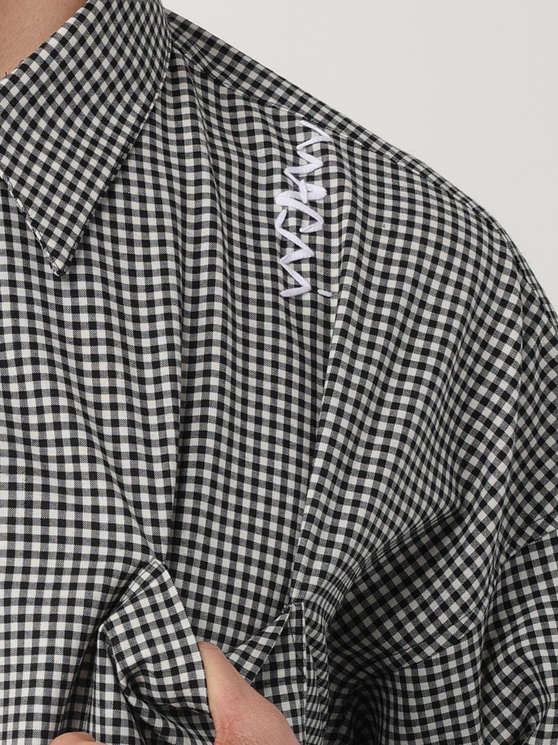 Check pattern shirt - Black