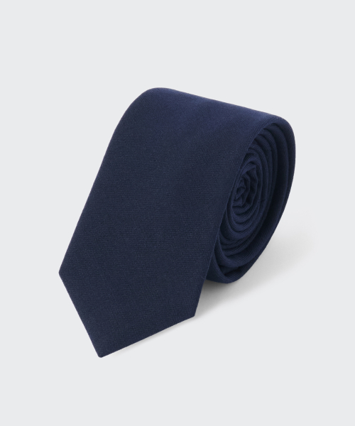 Wool Like Narrow Solid Tie