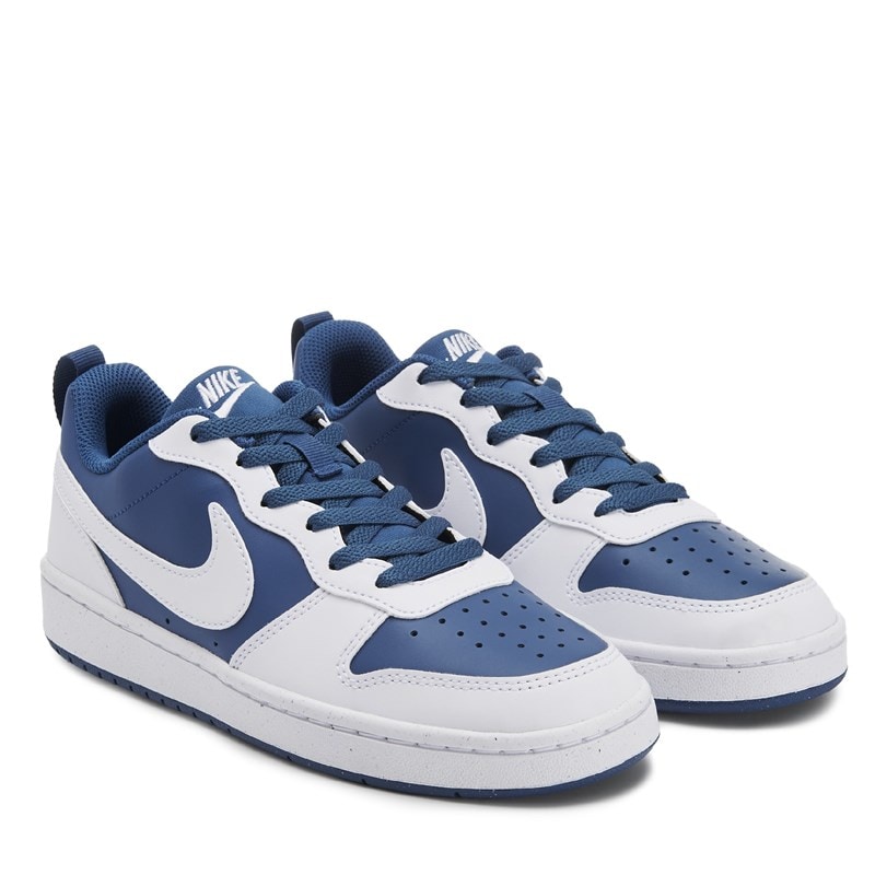 Kids' Court Borough Recraft Low Top Sneaker Big Kid Shoes (White/Blue)