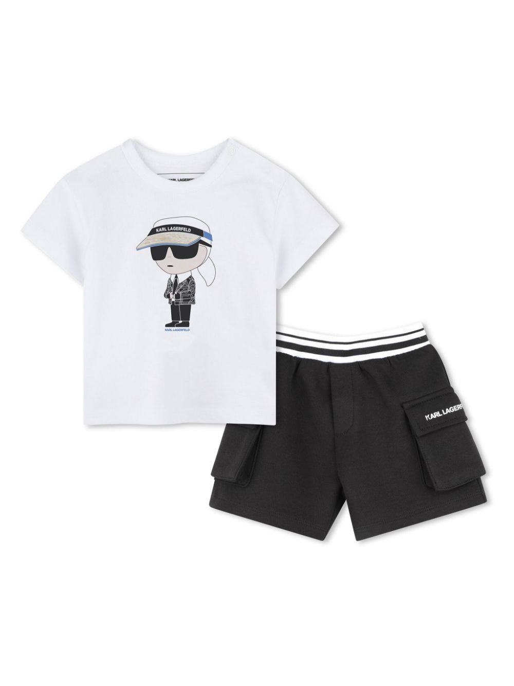 Ikonik Karl shorts set - Black