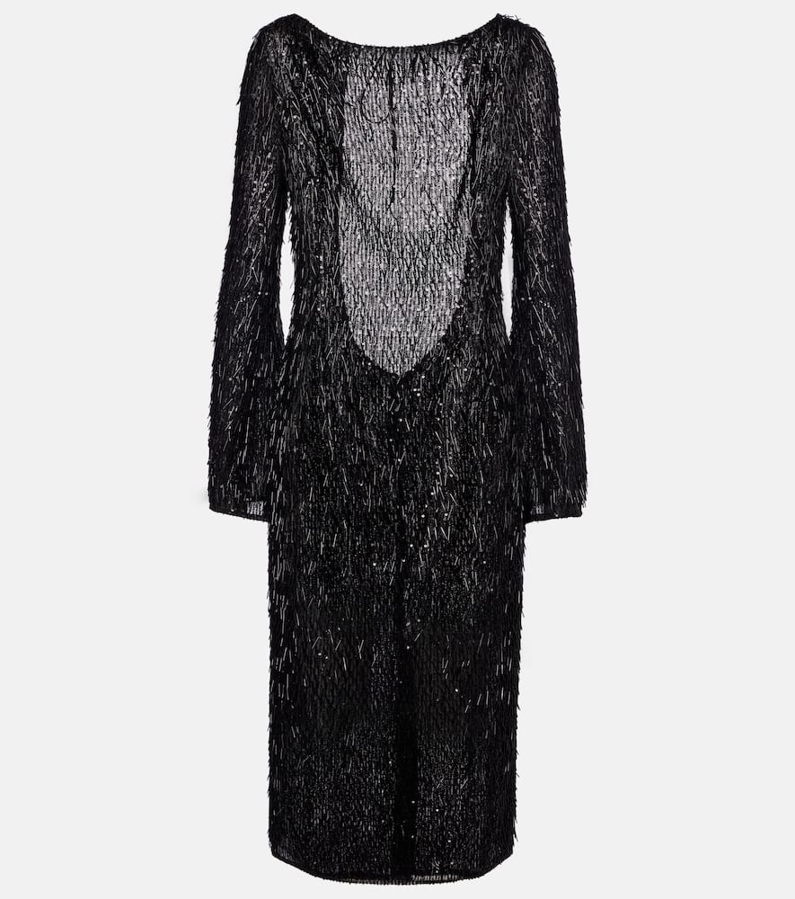 Sequined midi dress