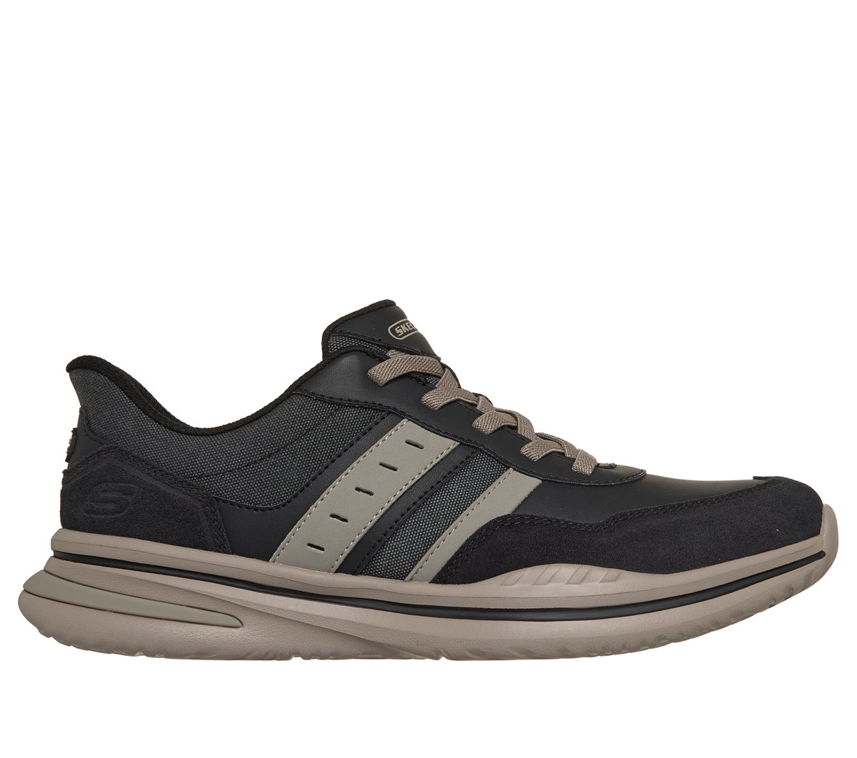 Skechers Men's Slip-ins Relaxed Fit: Norlan - Leroy Sneaker in Desert Brown