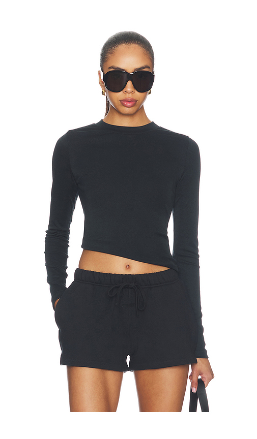 Fear of God ESSENTIALS Fitted Longsleeve Tee in Black. XS. Also in S, M