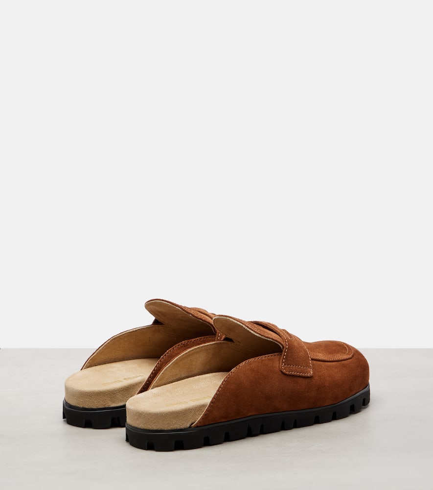 Oliva suede mules