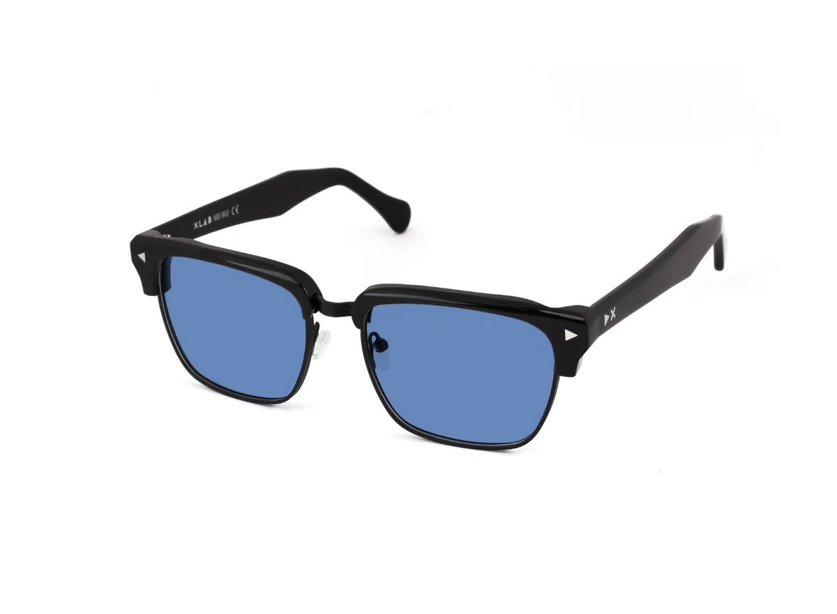 XLAB Unisex XLAB Maui Sonnenbrillen Cello-Metallo Schwarz Lila Quadratisch Polarisiert