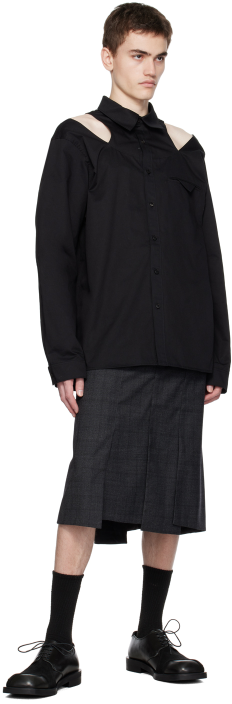 Lesugiatelier Black Cutout Shirt