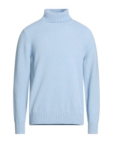 Man Turtleneck Sky blue Size 44 Merino Wool