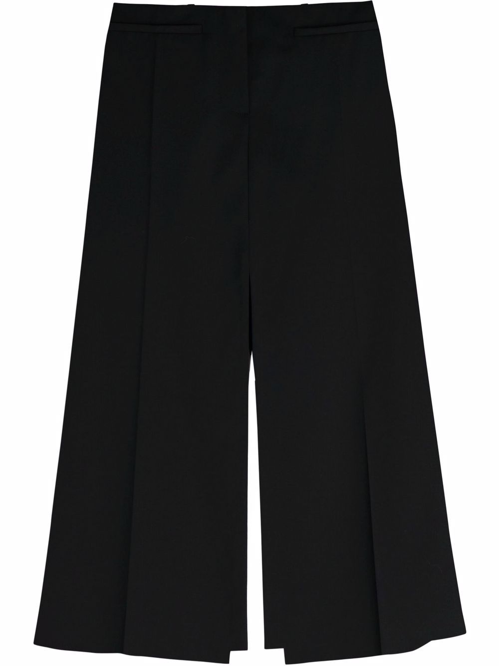 Tailored wool midi skirt - Black