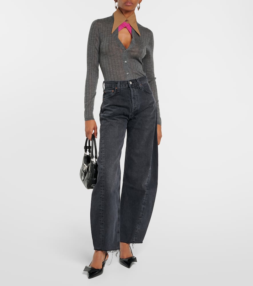 Agolde Luna high-rise barrel-leg jeans