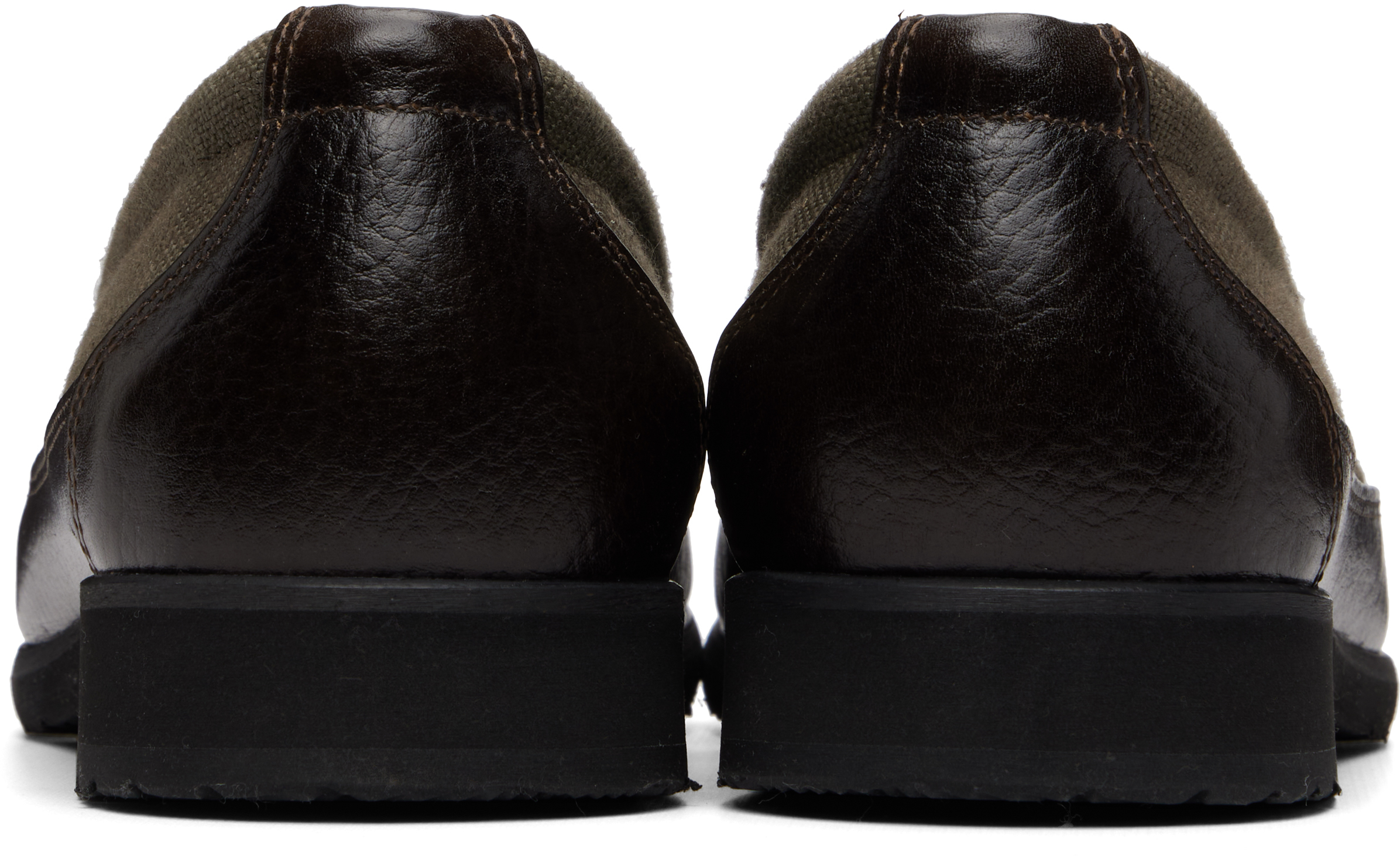 Khaki Bohemian Slipper Loafers