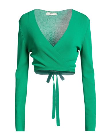 Woman Wrap cardigans Green Size 4 Viscose, Polyamide