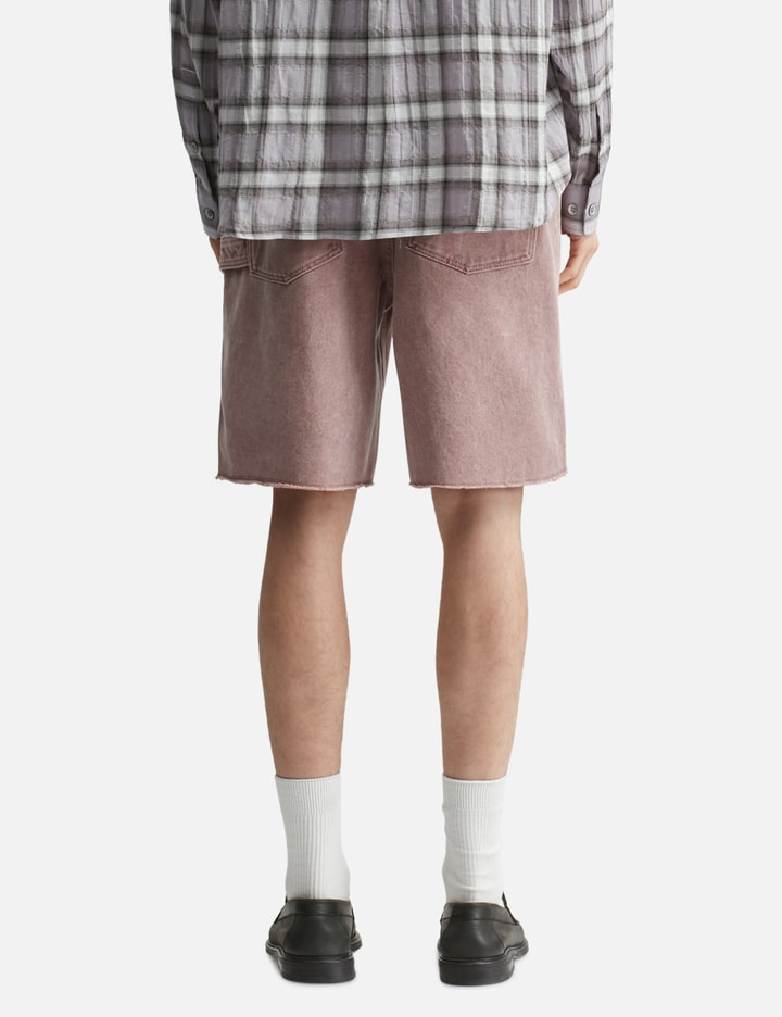 Washed Cutoff Denim Shorts
