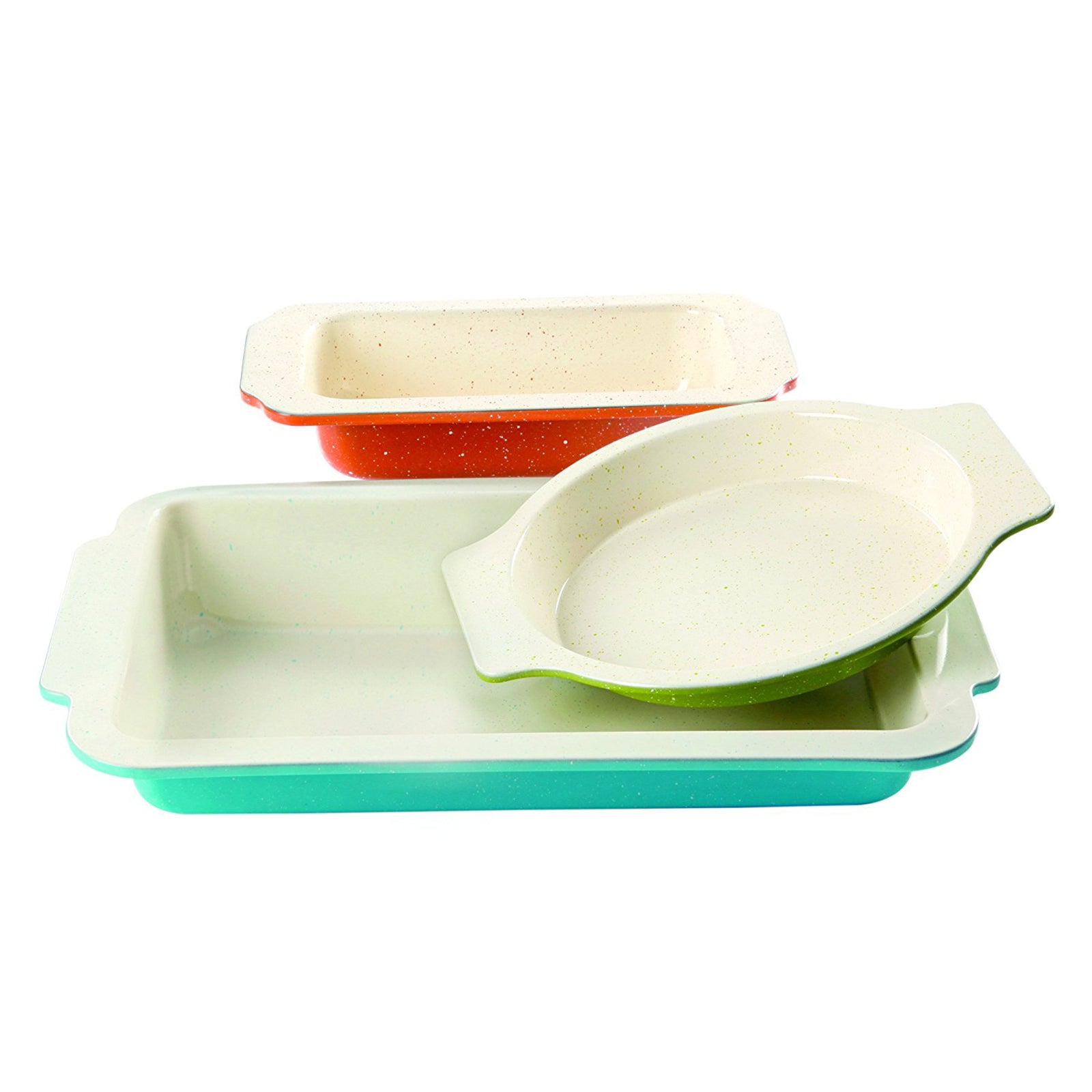 ColorSplash Imbue 3 Piece Carbon Steel Nonstick Bakeware Set in Assorted Colors