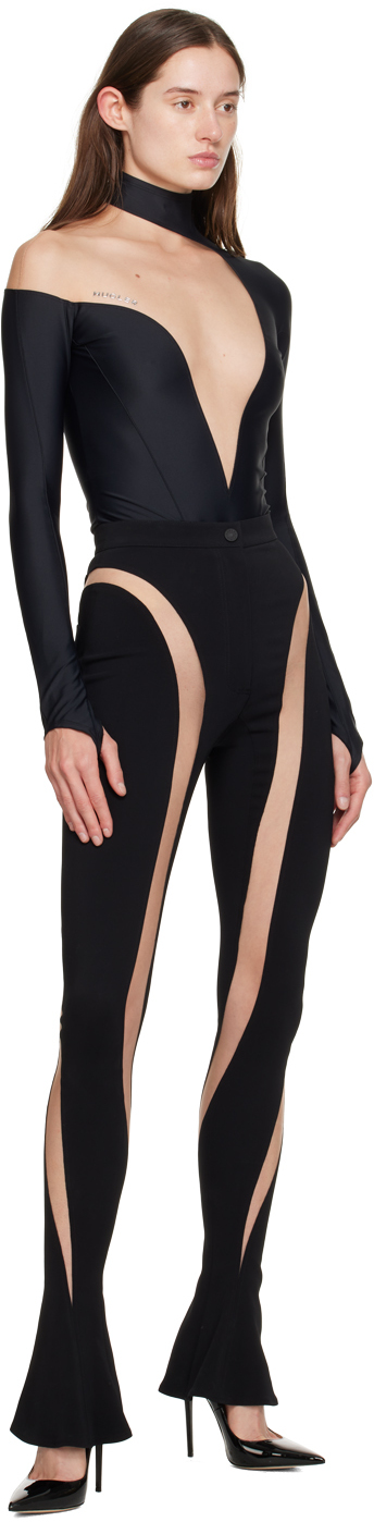 Mugler Black Illusion Bodysuit