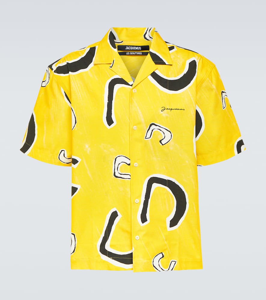 Jean printed cotton bowling shirt