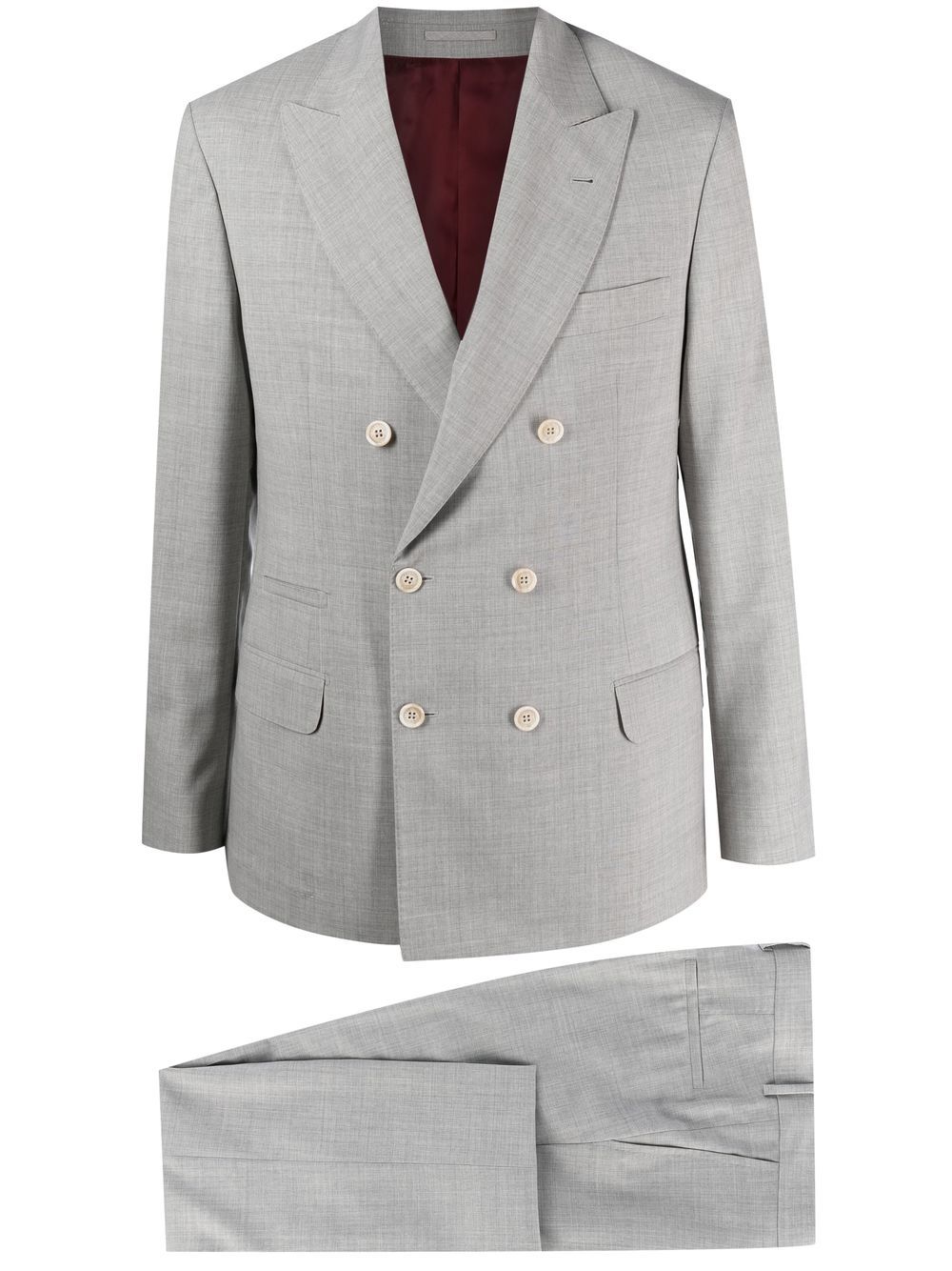 Double-breasted two-piece suit - Grey