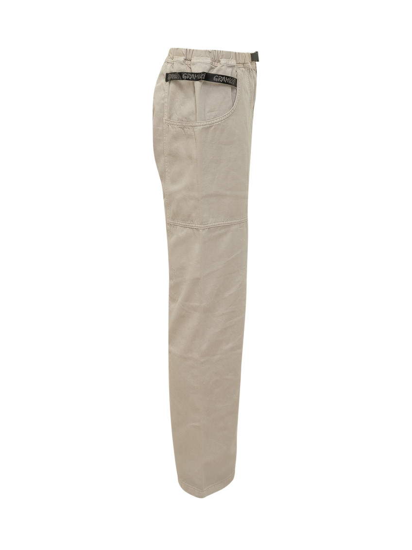 Beige Regular Cargos Pants