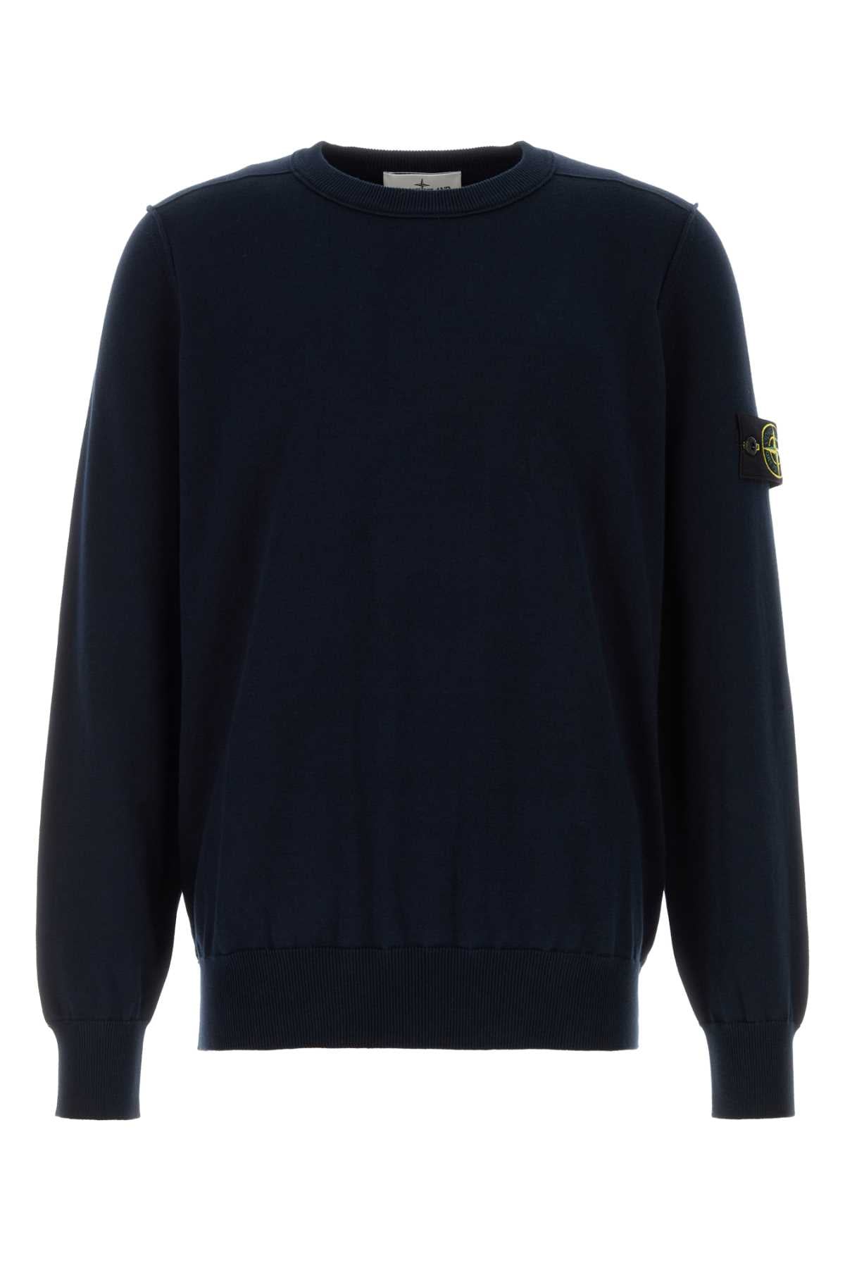 Neck Sweater — Navy