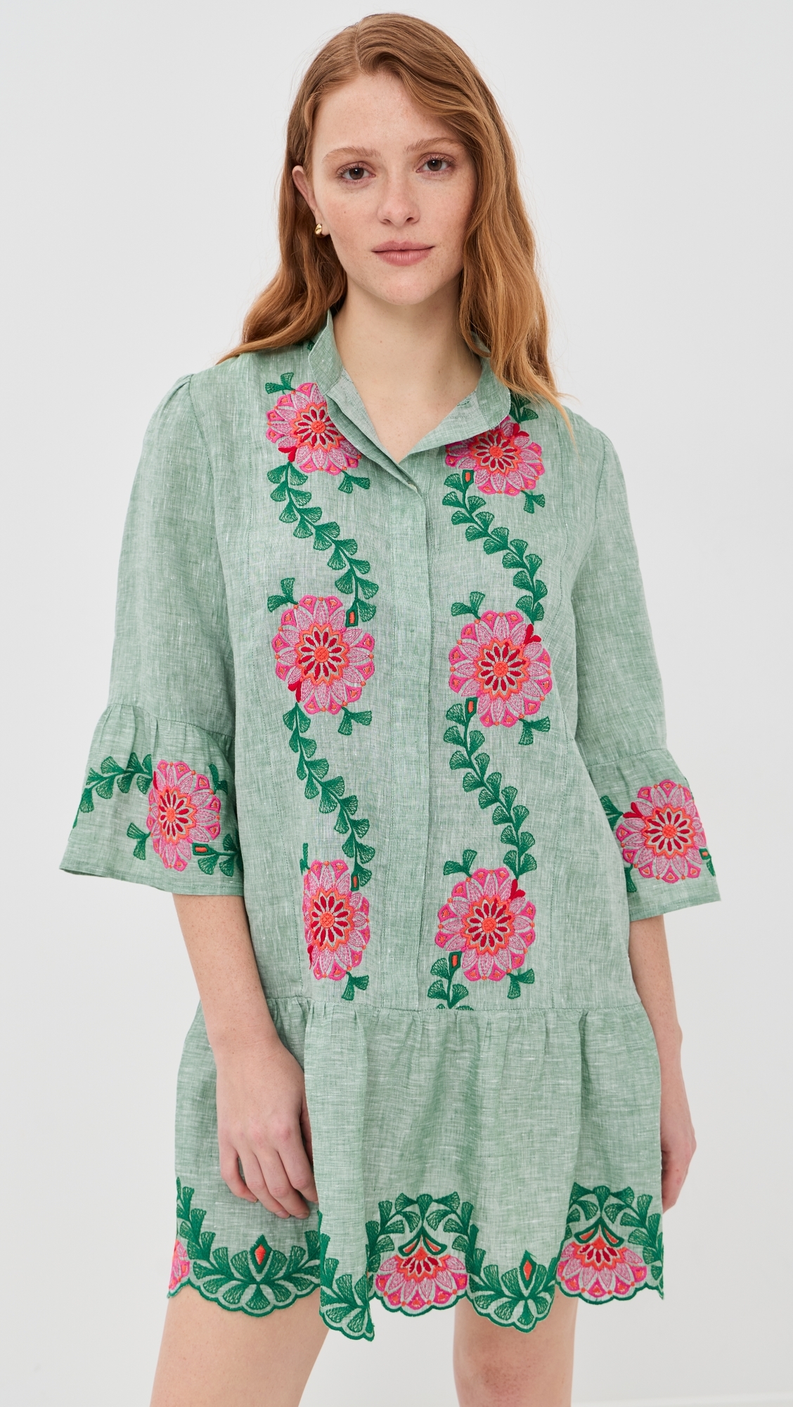 Cumino Dress Fuchsia/Oliva