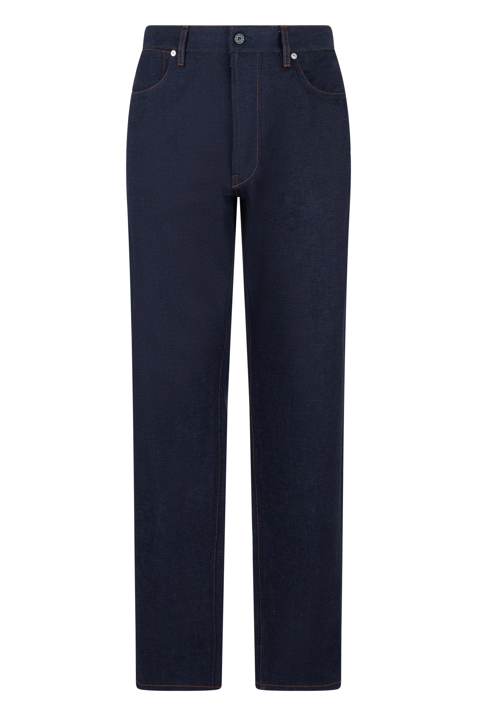 Straight Leg Cotton Jeans for Men
