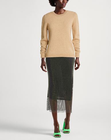 Woman Sweater Camel Size 8 Virgin Wool, Polyamide