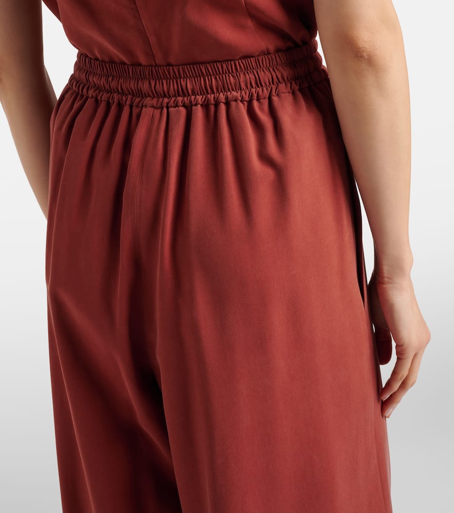 Cotton wide-leg pants