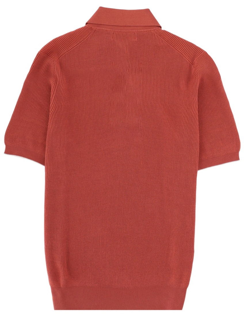 Red Shirt Collar Polo