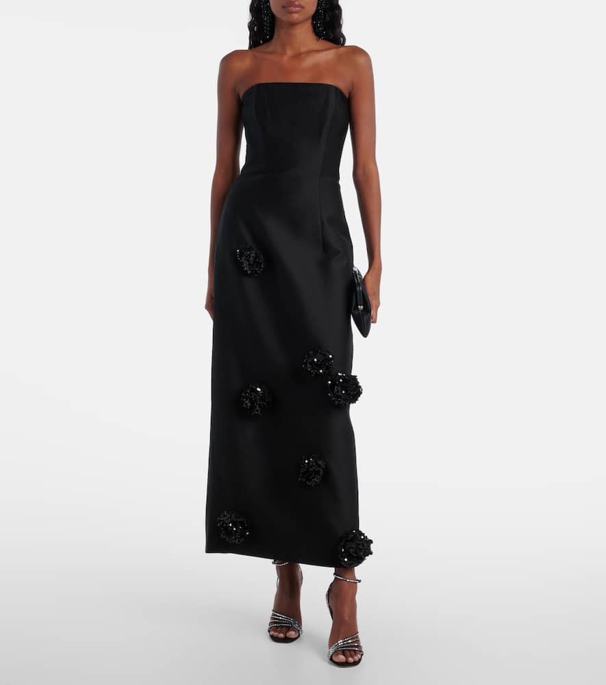 Zayna sequined gown and cape set