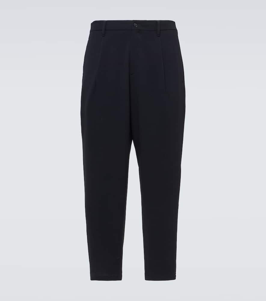 Virgin wool straight pants