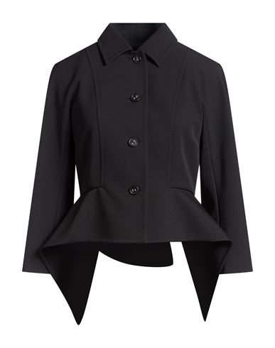 Woman Jacket Black Size 4 Polyester, Elastane