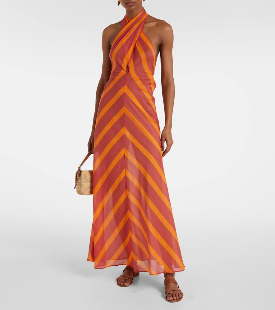 Neree printed cotton voile maxi dress
