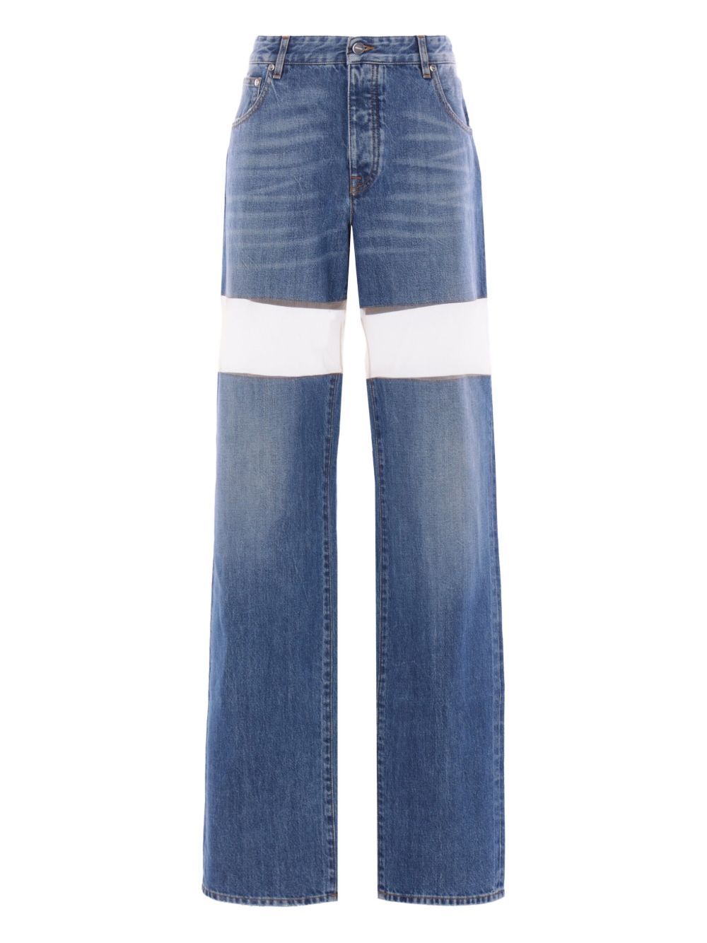 DURAN LANTIK cut-out straight jeans - Blue