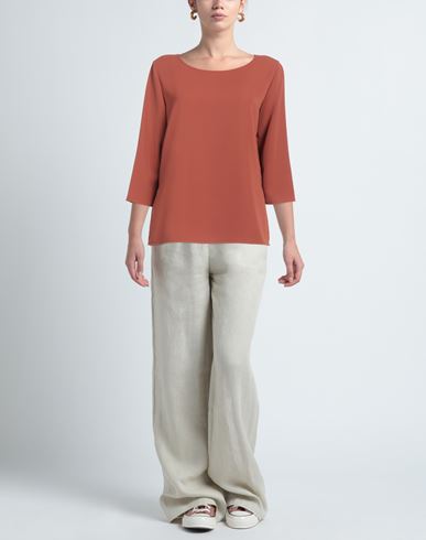 Nenah Woman Top Rust Size M Polyester, Elastane