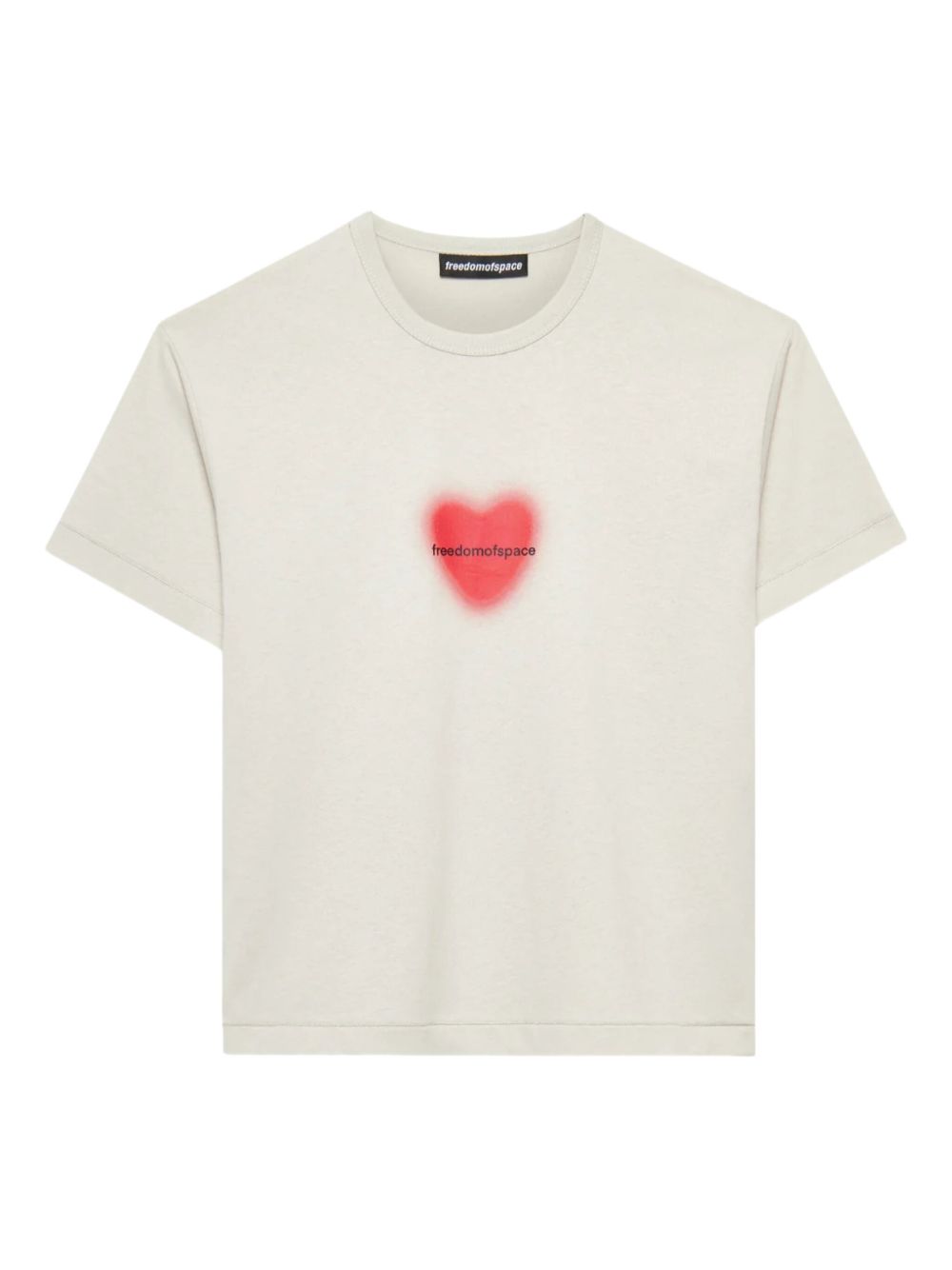 FREEDOM OF SPACE cotton T-shirt - Neutrals